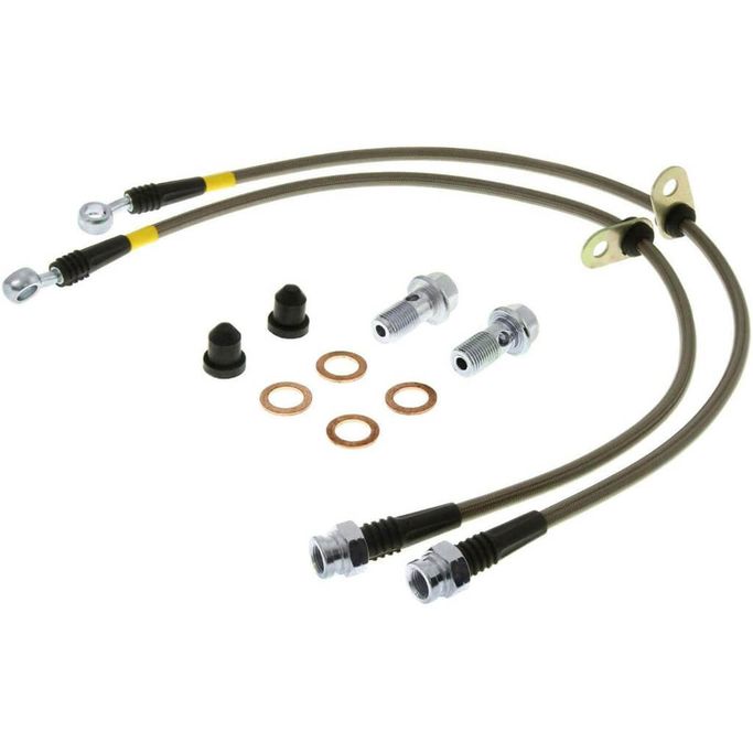 950.44033, STOPTECH 950.44033 Front Brake Line Kit (Stainless Steel) for TOYOTA Land Cruiser (J200) with STHD System and Iron Calipers في الإمارات العربية المتحدة, دبي. Condition - new. Price ⁦200 AED⁩. Photo, seller contacts | AUTO.AE