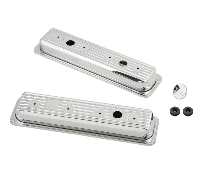 MRG-9415, Mr. Gasket Chrome Valve Covers 9415 في الإمارات العربية المتحدة, دبي. Condition - new. Price 560 AED. Photo, seller contacts | AUTO.AE
