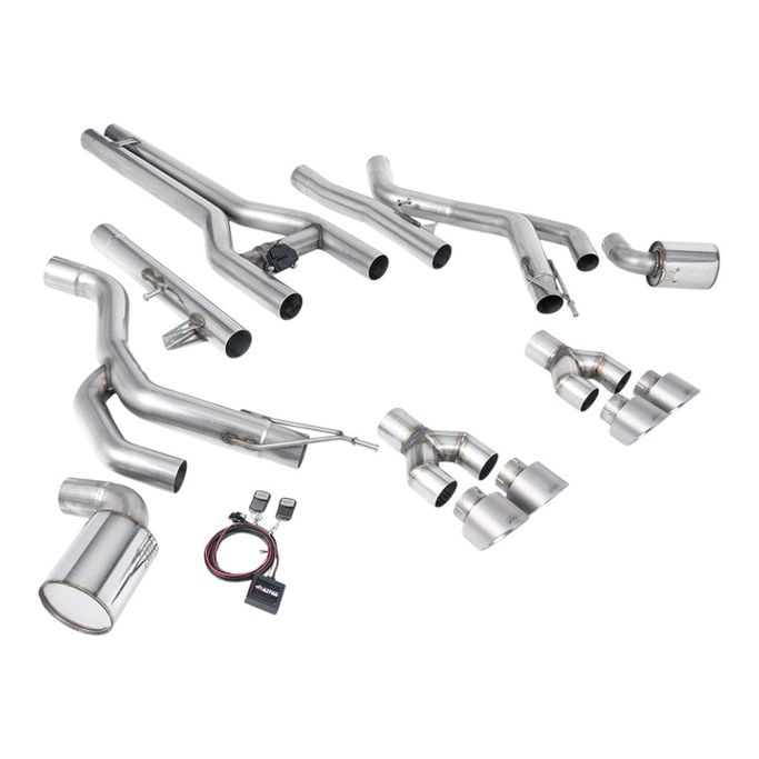SSXDOD103, MILLTEK SSXDOD103 Front Pipe-Back Exhaust, 3" (Brushed Titanium GT-100 Tips) for DODGE Challenger SRT Hellcat 2015-2022 في الإمارات العربية المتحدة, دبي. Condition - new. Price 25,600 AED. Photo, seller contacts | AUTO.AE