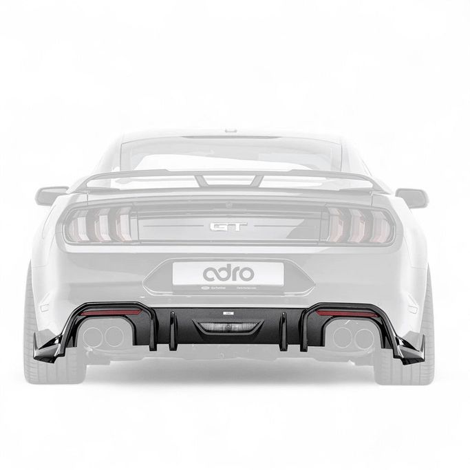 A16A10-1301, ADRO A16A10-1301 Rear Diffuser for FORD Mustang EcoBoost / GT 2018-2023 في الإمارات العربية المتحدة, دبي. Condition - new. Price 5,070 AED. Photo, seller contacts | AUTO.AE