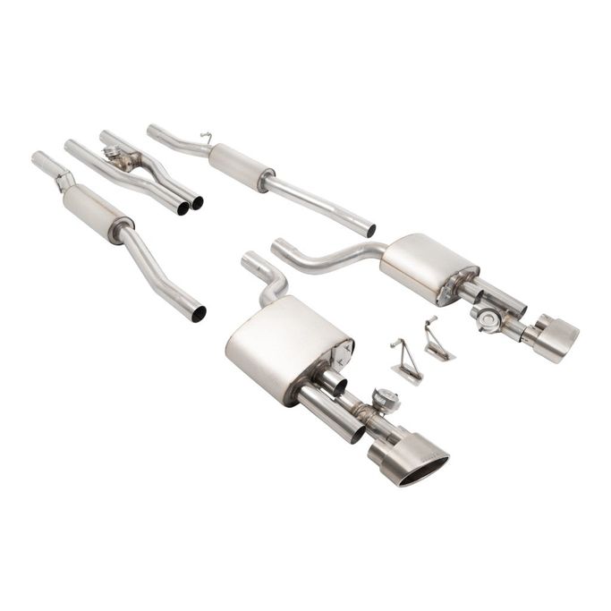 SSXAU1129, MILLTEK SSXAU1129 Cat-Back Exhaust, 2.5'' (Brushed Titanium Tips) for AUDI RS4 (B7) 2006-2007 في الإمارات العربية المتحدة, دبي. Condition - new. Price 18,360 AED. Photo, seller contacts | AUTO.AE