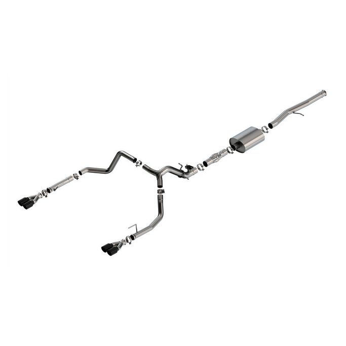 140997BC, BORLA 140997BC Cat-Back Exhaust System 2.75" ATAK (3.5" Black Chrome Tips) for CHEVROLET Silverado 1500 2024 / GMC Sierra 1500 2024 in UAE, Dubai. Condition - new. Price ⁦9,830 AED⁩. Photo, seller contacts | AUTO.AE