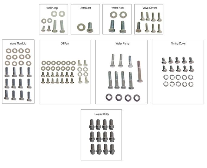 SUM-56490Z, Summit Racing™ Engine Bolt Kits SUM-56490Z в ОАЭ, Дубай. Состояние - новое. Цена 170 AED. Фото, контакты продавца | AUTO.AE