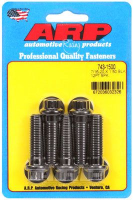 743-1500, ARP 743-1500 SAE Bolt Kit 7/16-20 x 1.500 12pt black oxide bolts في الإمارات العربية المتحدة, دبي. Condition - new. Price 210 AED. Photo, seller contacts | AUTO.AE