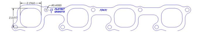 FOG-7347S, Flatout Gaskets Header Gaskets 7347S في الإمارات العربية المتحدة, دبي. Condition - new. Price 240 AED. Photo, seller contacts | AUTO.AE
