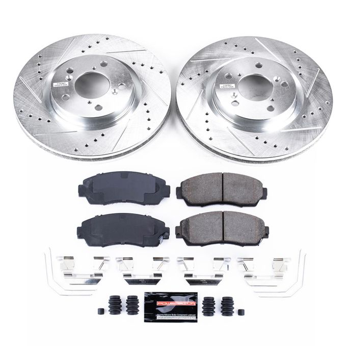 PWR-K5857, PowerStop Z23 Evolution Sport Brake Upgrade Kits for 2011-2014 ODYSSEY - K5857 في الإمارات العربية المتحدة, دبي. Condition - new. Price 1,070 AED. Photo, seller contacts | AUTO.AE