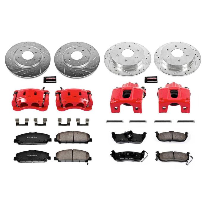PWR-KC2805, PowerStop Z23 Evolution Sport Brake Upgrade Kits with Calipers for 2008-2010 TITAN, QX56, 2007-2011 ARMADA - KC2805 в ОАЭ, Дубай. Состояние - новое. Цена ⁦4 950 AED⁩. Фото, контакты продавца | AUTO.AE