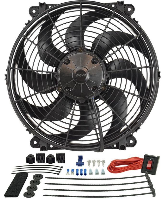 DER-16514, 14 Inch 1,350 CFM Derale Tornado Universal Fan 16514 в ОАЭ, Дубай. Состояние - новое. Цена 760 AED. Фото, контакты продавца | AUTO.AE
