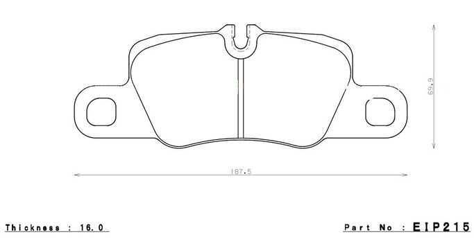 EIP215CCRg, ENDLESS EIP215CCRg Rear brake pads PORSCHE 3.8 CARRERA S/4S (cast iron and PCCB) في الإمارات العربية المتحدة, دبي. Condition - new. Price ⁦1,270 AED⁩. Photo, seller contacts | AUTO.AE
