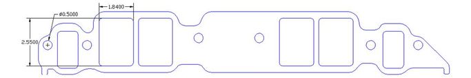 FOG-8015-5, Flatout Gaskets Intake Gaskets 8015-5 в ОАЭ, Дубай. Состояние - новое. Цена 140 AED. Фото, контакты продавца | AUTO.AE