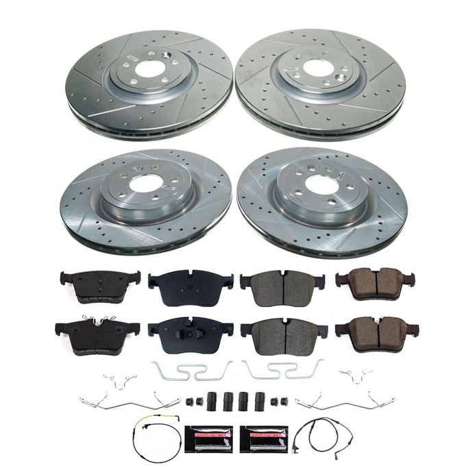 PWR-K8210, PowerStop Z23 Evolution Sport Brake Upgrade Kits for 2017-2020 F-PACE, 2018-2020 RANGE ROVER VELAR - K8210 في الإمارات العربية المتحدة, دبي. Condition - new. Price 2,640 AED. Photo, seller contacts | AUTO.AE