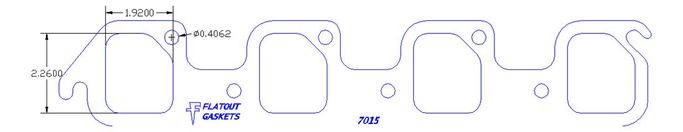 FOG-7015S, Flatout Gaskets Header Gaskets 7015S في الإمارات العربية المتحدة, دبي. Condition - new. Price 240 AED. Photo, seller contacts | AUTO.AE