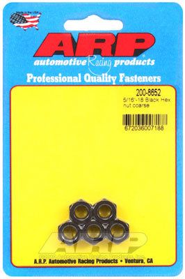 200-8652, ARP 200-8652 Nut Kit 5/16"-18 black coarse hex في الإمارات العربية المتحدة, دبي. Condition - new. Price 150 AED. Photo, seller contacts | AUTO.AE