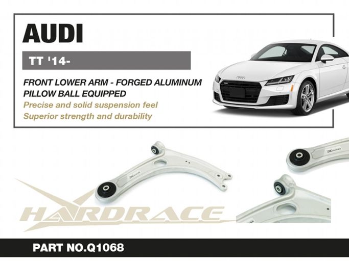Q1068, HARDRACE Q1068 Front Lower Arm - FORGED ALUMINUM (Pillow Ball) - 2PCS / SET for AUDI TT '14- в ОАЭ, Дубай. Состояние - новое. Цена ⁦5 900 AED⁩. Фото, контакты продавца | AUTO.AE