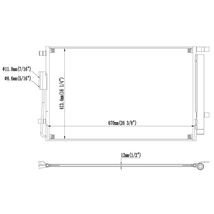 RCG-31-30142, Reach Cooling Air Conditioning Condensers for 2019-2020 SANTA FE, 2018 SANTA FE SPORT - 31-30142 في الإمارات العربية المتحدة, دبي. Condition - new. Price ⁦440 AED⁩. Photo, seller contacts | AUTO.AE