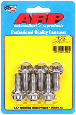 434-3101, ARP 434-3101 Motor Mount Bolt Kit for Chevrolet LS. mount bracket to block. 6 pc.. ARP Stainless. 12pt in UAE, Dubai. Condition - new. Price 250 AED. Photo, seller contacts | AUTO.AE
