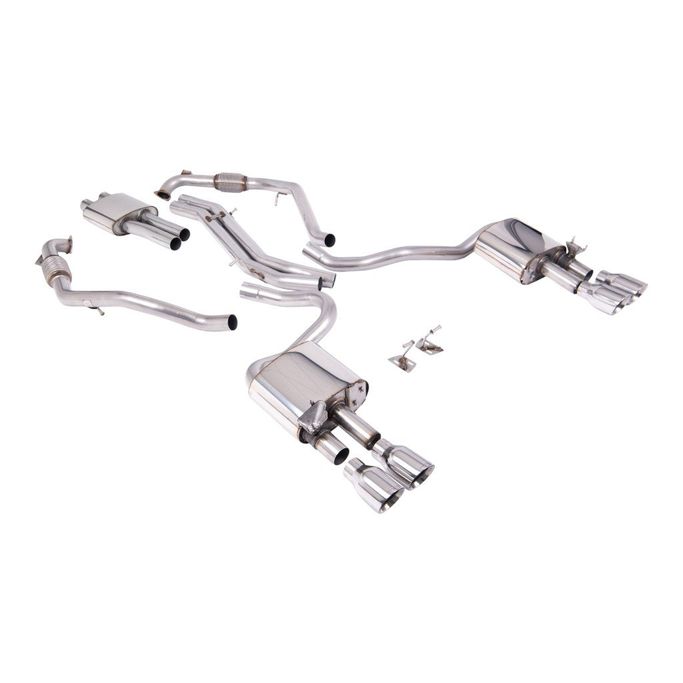 SSXAU1120, MILLTEK SSXAU1120 Cat-Back Exhaust, 2.5" (Polished GT-100 Trims) for AUDI S5 (B9) 2017- in UAE, Dubai. Condition - new. Price ⁦17,350 AED⁩. Photo, seller contacts | AUTO.AE