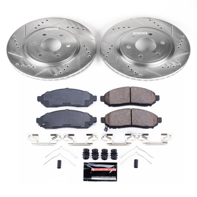 PWR-K8325, PowerStop Z23 Evolution Sport Brake Upgrade Kits for 2016-2024 FRONTIER - K8325 в ОАЭ, Дубай. Состояние - новое. Цена 1 010 AED. Фото, контакты продавца | AUTO.AE
