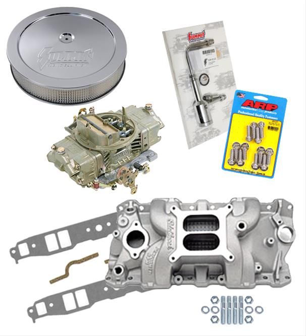 CMB-03-0190, Summit Racing™ Intake Manifold, Carburetor, and Air Cleaner Pro Packs 03-0190 in UAE, Dubai. Condition - new. Price 5,160 AED. Photo, seller contacts | AUTO.AE