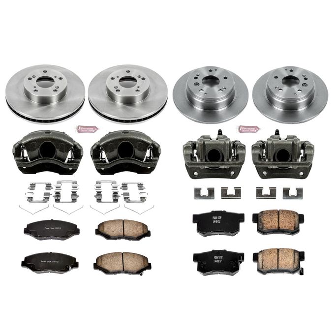 PWR-KCOE5389, PowerStop Z17 Evolution Plus Stock Replacement Brake Kits with Calipers for 2003-2011 ELEMENT - KCOE5389 в ОАЭ, Дубай. Состояние - новое. Цена 2 180 AED. Фото, контакты продавца | AUTO.AE