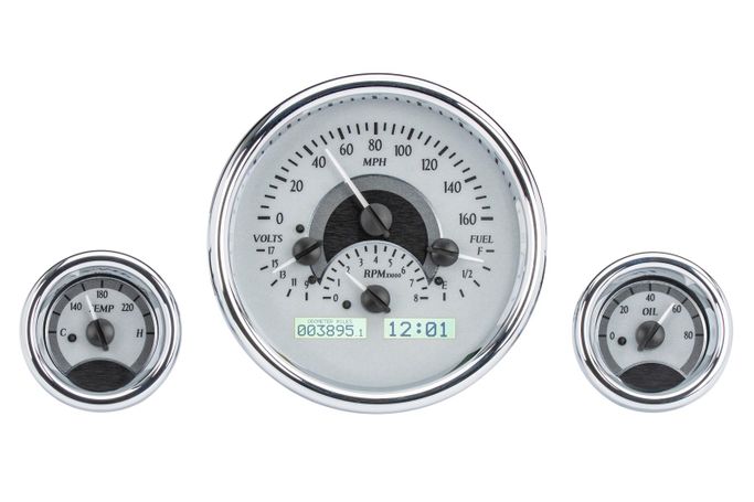 DAK-VHX1013SW, Dakota Digital VHX Series Universal Round Analog Gauge Kits VHX-1013-S-W в ОАЭ, Дубай. Состояние - новое. Цена ⁦4 520 AED⁩. Фото, контакты продавца | AUTO.AE
