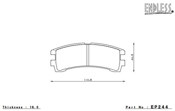 EP244SSY, ENDLESS EP244SSY Rear brake pads NISSAN Pathfinder 88-95 في الإمارات العربية المتحدة, دبي. Condition - new. Price ⁦830 AED⁩. Photo, seller contacts | AUTO.AE