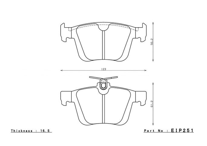 EIP251CCRg, ENDLESS EIP251CCRg Rear brake pads VW GOLF R MK7, AUDI S3 (8V) in UAE, Dubai. Condition - new. Price 1,270 AED. Photo, seller contacts | AUTO.AE