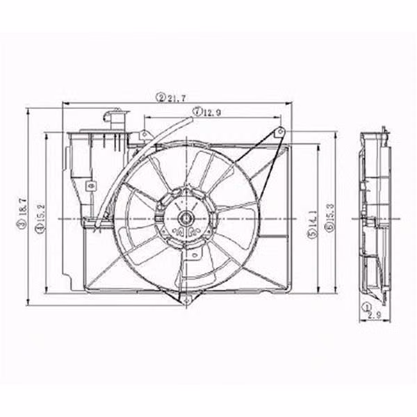 BDY-TO3115119, Body Parts Replacement Electric Cooling Fans for 2004-2006 XB, XA, 2004-2005 ECHO - TO3115119 in UAE, Dubai. Condition - new. Price ⁦330 AED⁩. Photo, seller contacts | AUTO.AE