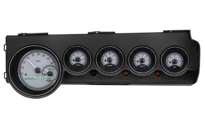 DAK-VHX70DSTDSW, Dakota Digital VHX Series Direct-Fit Analog Gauge Systems for 1970-1974 BARRACUDA, CHALLENGER - VHX-70D-STD-S-W in UAE, Dubai. Condition - new. Price 5,420 AED. Photo, seller contacts | AUTO.AE