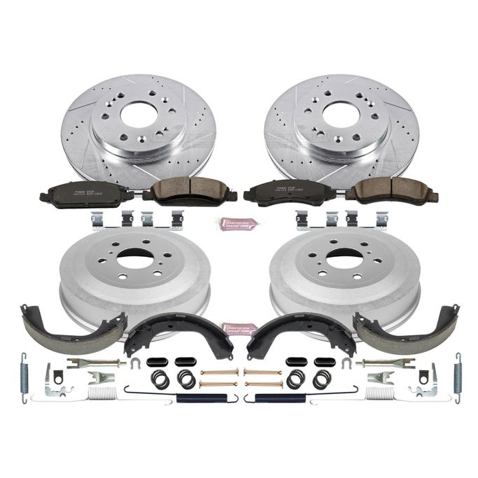 PWR-K15263DK, PowerStop Z23 Evolution Sport Disc and Drum Brake Upgrade Kits for 2009-2013 SIERRA 1500, SILVERADO 1500 - K15263DK в ОАЭ, Дубай. Состояние - новое. Цена ⁦2 850 AED⁩. Фото, контакты продавца | AUTO.AE