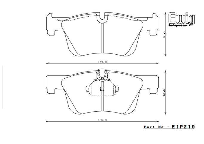 EIP219CCRg, ENDLESS EIP219CCRg Front brake pads BMW F30/F31 in UAE, Dubai. Condition - new. Price 1,270 AED. Photo, seller contacts | AUTO.AE