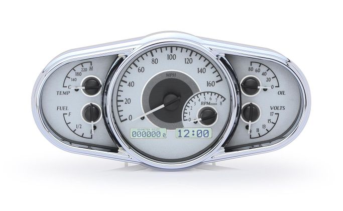 DAK-VHX-1016-S-W, Dakota Digital VHX Series Multi-Level Elliptical Analog Gauge Kits VHX-1016-S-W في الإمارات العربية المتحدة, دبي. Condition - new. Price ⁦4,520 AED⁩. Photo, seller contacts | AUTO.AE