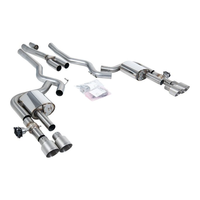 SSXFD439, MILLTEK SSXFD439 Cat-Back Exhaust, 2.76" (Brushed Titanium GT-100 Trims) for FORD Mustang 2.3L Fastback (S650) 2024- in UAE, Dubai. Condition - new. Price ⁦20,680 AED⁩. Photo, seller contacts | AUTO.AE