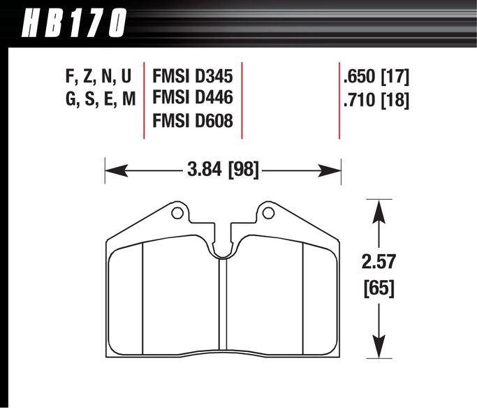 HB170Z.650, HAWK HB170Z.650 Brake Pads STOPTECH ST41 (4 pistons) LC200/LX570 HPS in UAE, Dubai. Condition - new. Price ⁦870 AED⁩. Photo, seller contacts | AUTO.AE