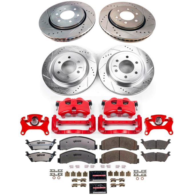 PWR-KC8026-36, PowerStop Z36 Truck and Tow Brake Upgrade Kits with Calipers for 2018-2020 F-150 - KC8026-36 в ОАЭ, Дубай. Состояние - новое. Цена ⁦6 190 AED⁩. Фото, контакты продавца | AUTO.AE