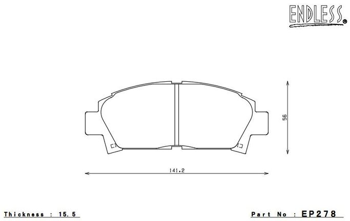 EP278MA45B, ENDLESS EP278MA45B Front brake pads TOYOTA MR2 Turbo (92-95) in UAE, Dubai. Condition - new. Price ⁦1,900 AED⁩. Photo, seller contacts | AUTO.AE