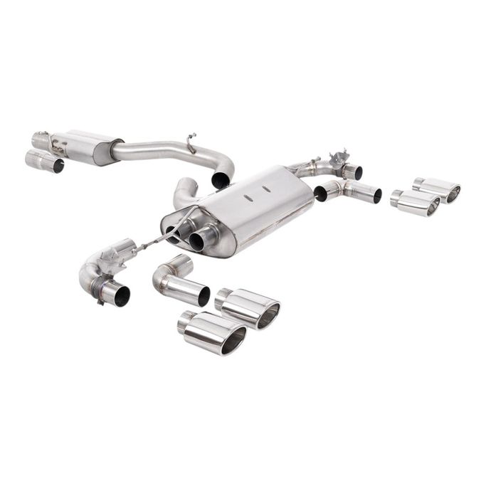 SSXVW650, MILLTEK SSXVW650 Cat-Back Exhaust, 3.15" (Polished Ovals) for VW Golf R (MK7.5) في الإمارات العربية المتحدة, دبي. Condition - new. Price ⁦13,390 AED⁩. Photo, seller contacts | AUTO.AE