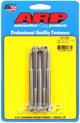 621-3250, ARP 621-3250 SAE Bolt Kit 1/4-20 x 3.250 hex SS bolts в ОАЭ, Дубай. Состояние - новое. Цена 220 AED. Фото, контакты продавца | AUTO.AE