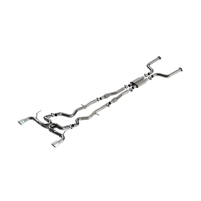 140978, BORLA 140978 Cat-Back Exhaust System 2.50", ATAK (4.50" RD x 6.00" Bright Chrome Tips) for INFINITI Q50 3.0L V6 2016-2024 في الإمارات العربية المتحدة, دبي. Condition - new. Price ⁦10,010 AED⁩. Photo, seller contacts | AUTO.AE