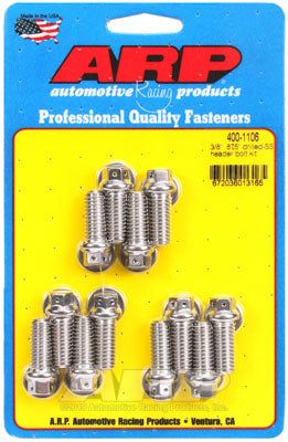 400-1106, ARP 400-1106 Header Bolt & Stud Kit for Universal. drilled. 0.875˝ UHL. 12 pieces في الإمارات العربية المتحدة, دبي. Condition - new. Price 330 AED. Photo, seller contacts | AUTO.AE