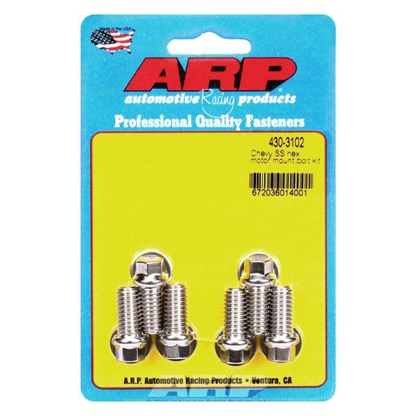 430-3102, ARP 430-3102 Motor Mount Bolt Kit for Chevrolet V6 & V8 mount to block. hex في الإمارات العربية المتحدة, دبي. Condition - new. Price 210 AED. Photo, seller contacts | AUTO.AE