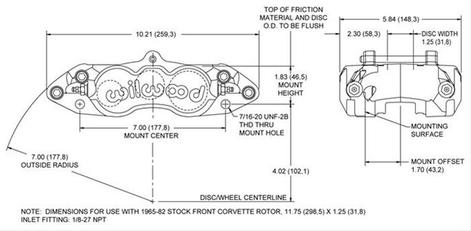 WIL-120-11712, Wilwood D8-6 Brake Calipers for 1965-1982 CORVETTE - 120-11712 в ОАЭ, Дубай. Состояние - новое. Цена ⁦1 660 AED⁩. Фото, контакты продавца | AUTO.AE