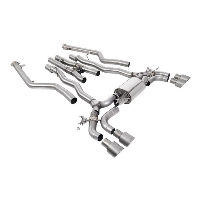 SSXBM1229, MILLTEK SSXBM1229 Cat-Back Exhaust, 3.15" (Brushed Titanium GT-100 Trims) for BMW M5 / M5 Competition LCI (F90) OPF/GPF in UAE, Dubai. Condition - new. Price ⁦29,760 AED⁩. Photo, seller contacts | AUTO.AE
