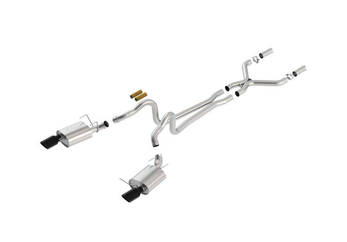 140516BC, BORLA 140516BC Cat Back Exhaust System, Mustang GT 13-14 / Boss 302 13-14 V8-5.0L, Tip №49, 2013-14, sound ATAK in UAE, Dubai. Condition - new. Price ⁦11,260 AED⁩. Photo, seller contacts | AUTO.AE