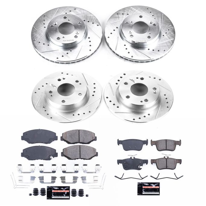 PWR-K7574, PowerStop Z23 Evolution Sport Brake Upgrade Kits for 2016-2021 CIVIC - K7574 в ОАЭ, Дубай. Состояние - новое. Цена 1 260 AED. Фото, контакты продавца | AUTO.AE