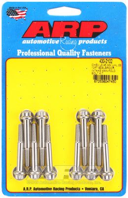 430-2102, ARP 430-2102 Intake Manifold Bolt Kit for Chevrolet LS. Edelbrock Intake. 45mm UHL. ARP Stainless. 12pt في الإمارات العربية المتحدة, دبي. Condition - new. Price ⁦340 AED⁩. Photo, seller contacts | AUTO.AE