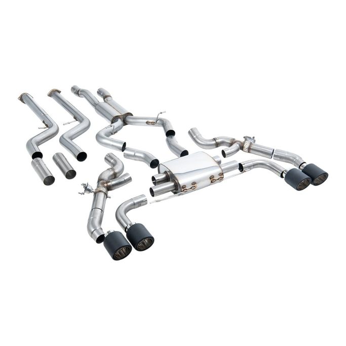 SSXBM1266, MILLTEK SSXBM1266 Cat-Back Exhaust, 3.15" (Carbon JET-115 Trims) for BMW X3M (G01) / X4M (G02) في الإمارات العربية المتحدة, دبي. Condition - new. Price ⁦29,430 AED⁩. Photo, seller contacts | AUTO.AE