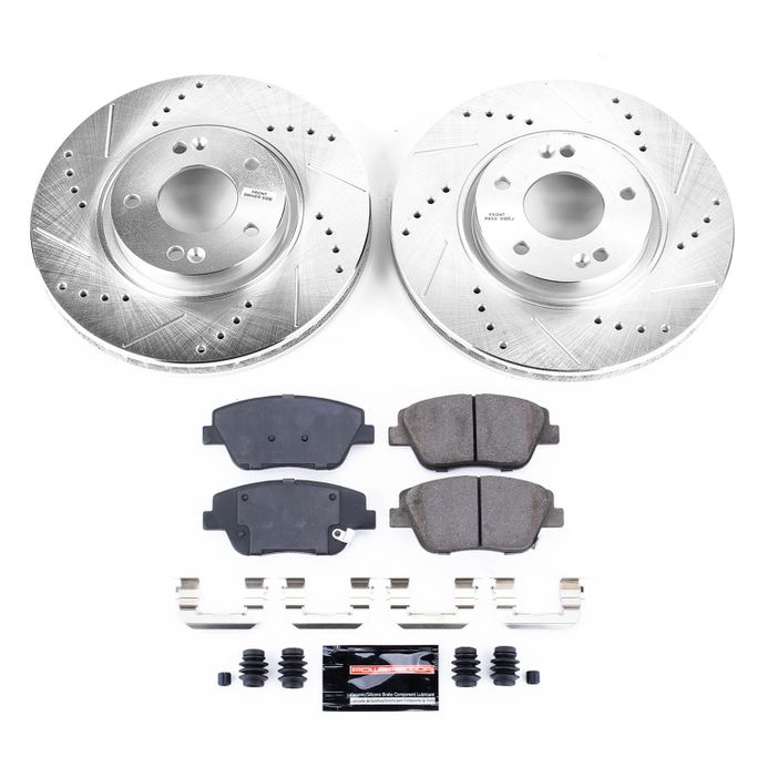 PWR-K5377, PowerStop Z23 Evolution Sport Brake Upgrade Kits for 2011-2016 OPTIMA, 2011-2015 SONATA - K5377 في الإمارات العربية المتحدة, دبي. Condition - new. Price 980 AED. Photo, seller contacts | AUTO.AE