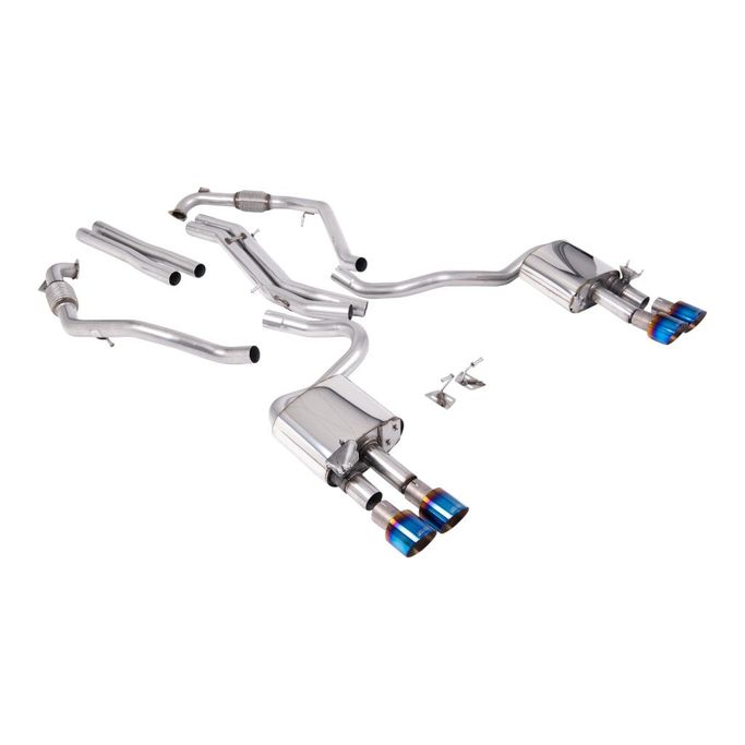 SSXAU1159, MILLTEK SSXAU1159 Cat-Back Exhaust, 2.5'' (Quad GT-100 Blue Titanium Trims) for AUDI S5 Coupe / Sportback RHD (B9) 2017- في الإمارات العربية المتحدة, دبي. Condition - new. Price ⁦20,370 AED⁩. Photo, seller contacts | AUTO.AE