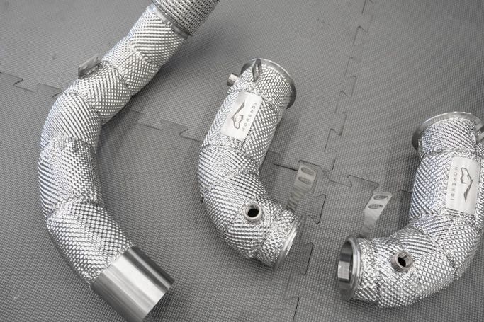 DZMR-F95X5M-HS Heatshield Downpipe for BMW X5 M (F95) in UAE, Dubai. Condition - new. Price ⁦6,900 AED⁩. Photo, seller contacts | AUTO.AE